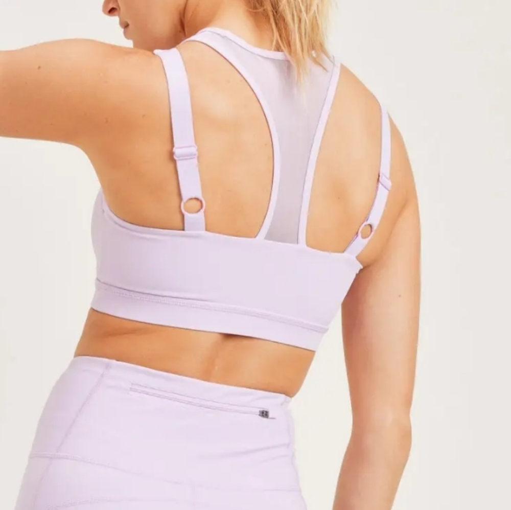 Mesh Racerback Sports Bra - Picture 2 of 3